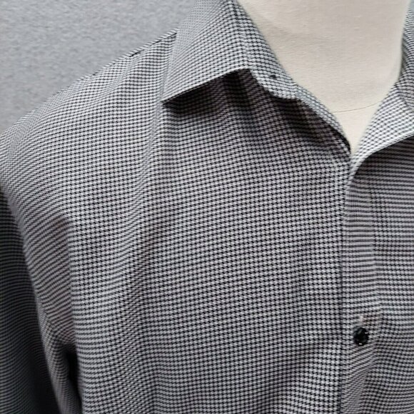 Black Label by Ruffini Men's Slim Fit Long Sleeve Shirt Size X-Large Pre-owned - Picture 3 of 7